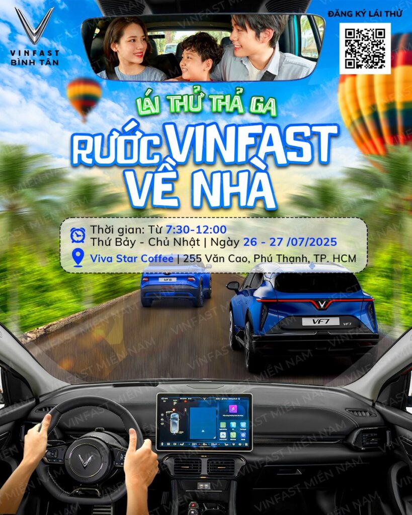 lai thu vinfast thang 7 🚗 LÁI THỬ THẢ GA – RƯỚC VINFAST VỀ NHÀ