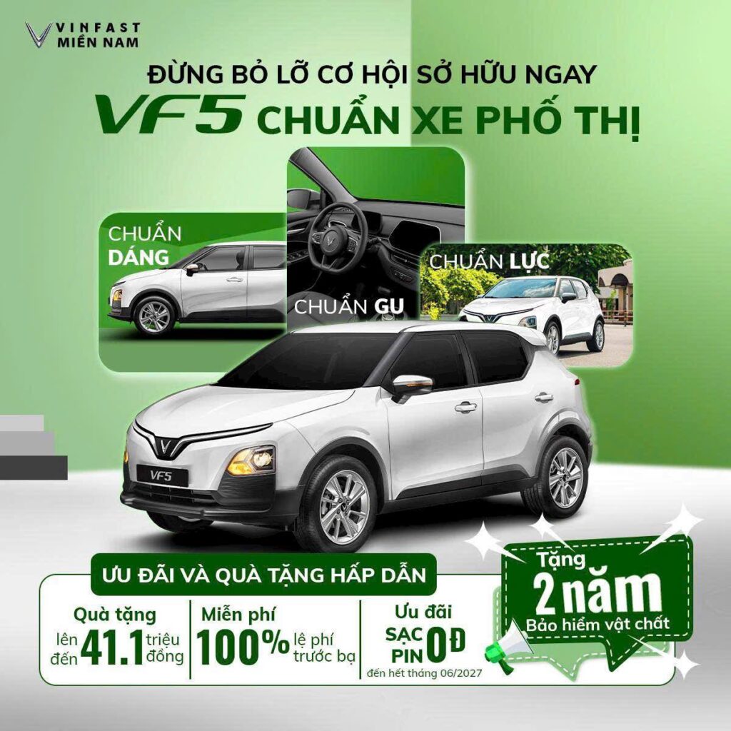 VF5 Mua xe tra truoc 0 dong Mua Vinfast VF5 và Vinfast Herio trả trước 0 đồng